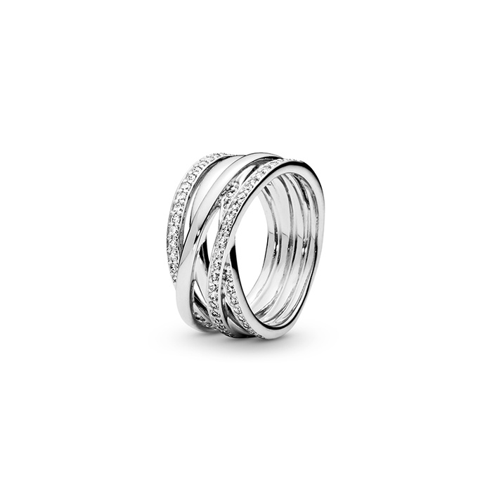Pandora Entwined Ring Clear CZ 190919CZ-50
