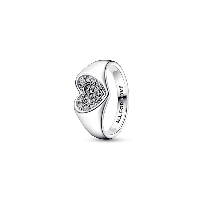 Pandora Radiant Heart Pavé Signet Ring 192491C01-44