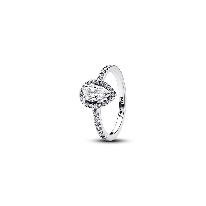 Pandora Sparkling Pear Halo Ring 192835C01-48