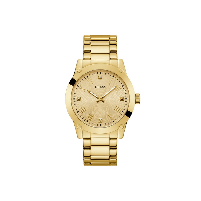 Guess Gold-Tone Watch with Cream Dial GUESS® Gold-Tone Beaded Analog Watch main image 4