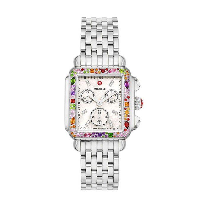 MICHELE Deco Soiree Diamond Gemstone Watch MWW06A000802