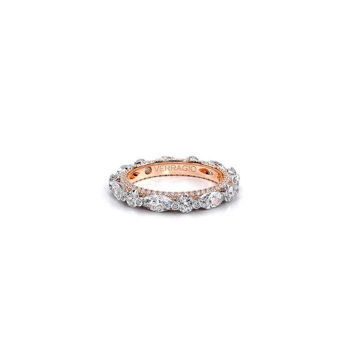 Verragio 18K White Rose Gold Eterna Eternity Diamond