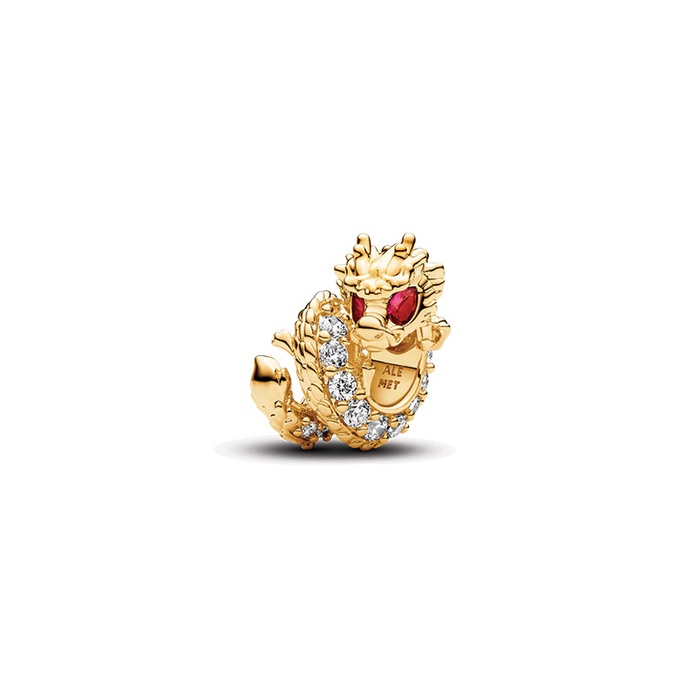チャーム PandoraHearts Pandora Gold Sparkling Levelled Hearts Charm | REEDS Jewelers