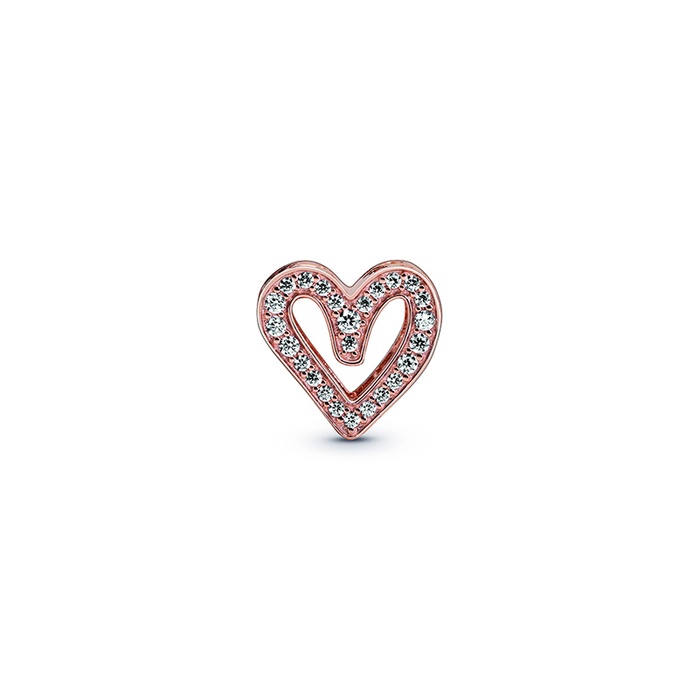 Pandora Sparkling Freehand Heart Charm 788692C01