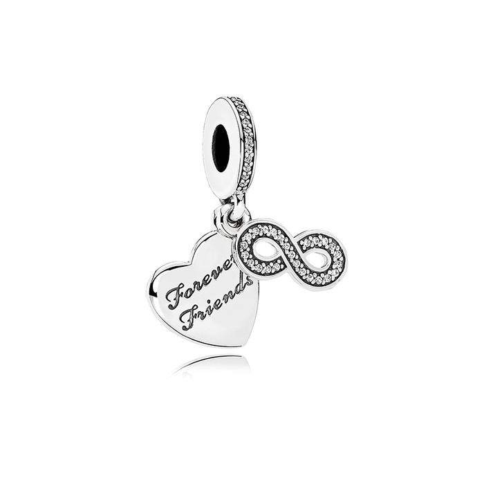 Pandora Forever Friends Dangle Charm Clear CZ 791948CZ