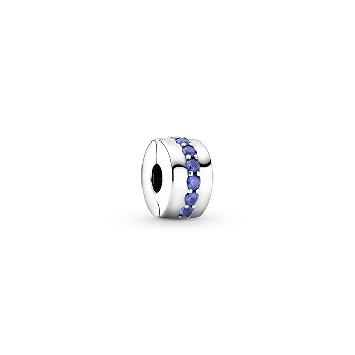 Pandora Blue Sparkle Clip, Blue Crystal 791972C01