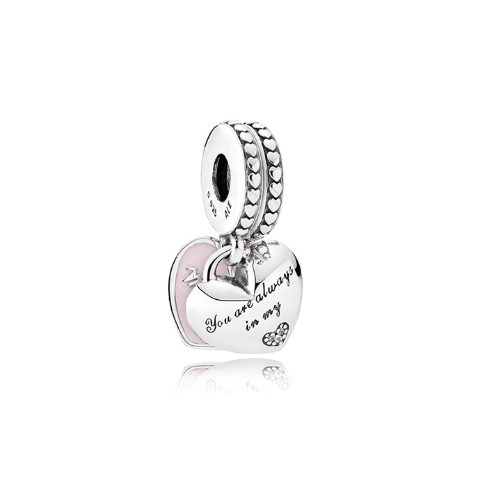 Mother Daughter Hearts Dangle Charm 792072EN40