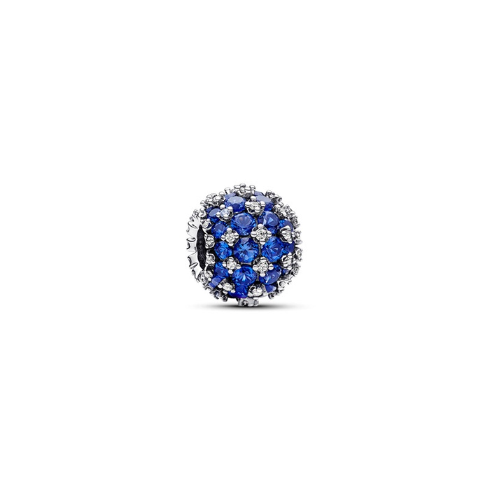 Pandora Sparkling Pavé Round Blue Charm 792630C02