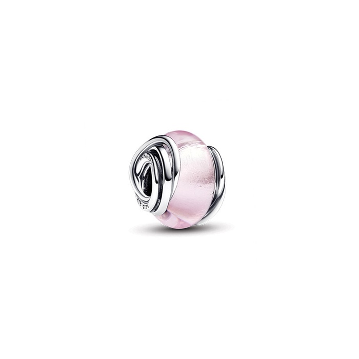 Pandora Encircled Pink Murano Glass Charm 793241C00