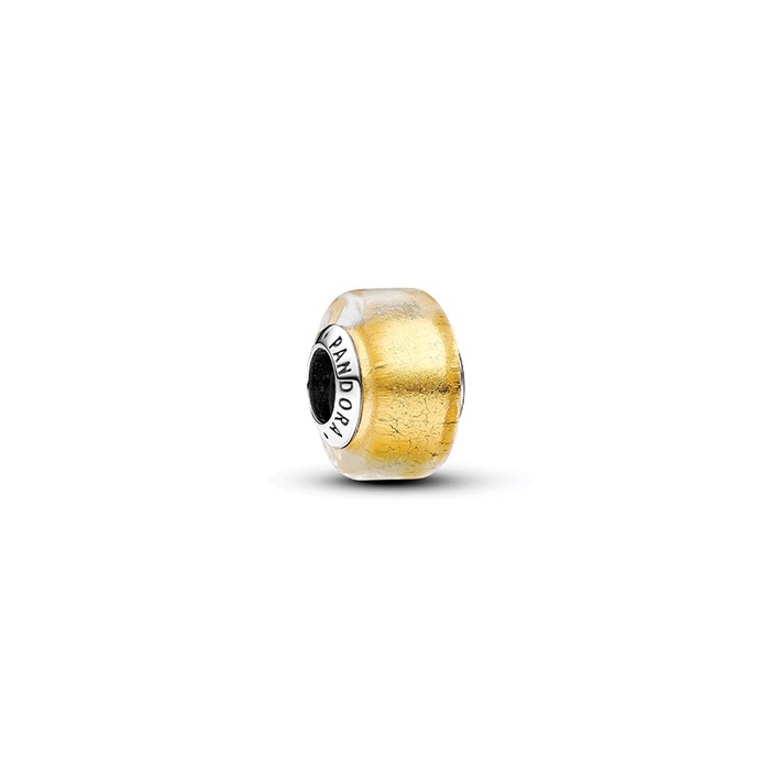 Pandora Golden Mini Murano Glass Charm 793353C00
