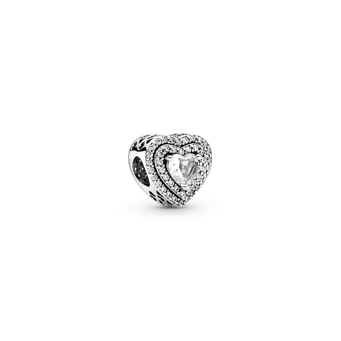 PANDORAパンドラSparkling HeartTennisBracelet Amazon.com: PANDORA Sparkling Heart, Clear CZ: Clothing