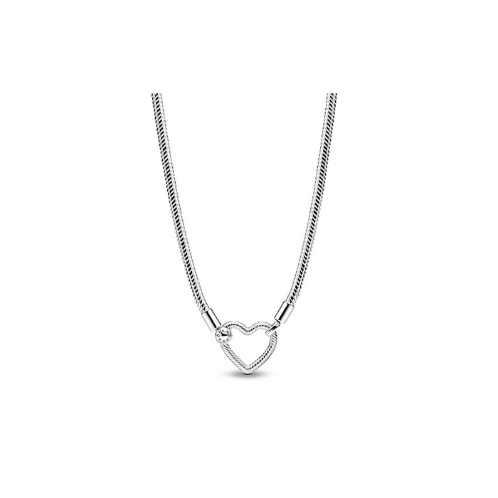 Pandora Heart Closure Snake Chain Necklace