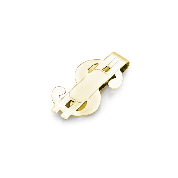 Albert's Gold Finish Dollar Sign Money Clip BMC-220