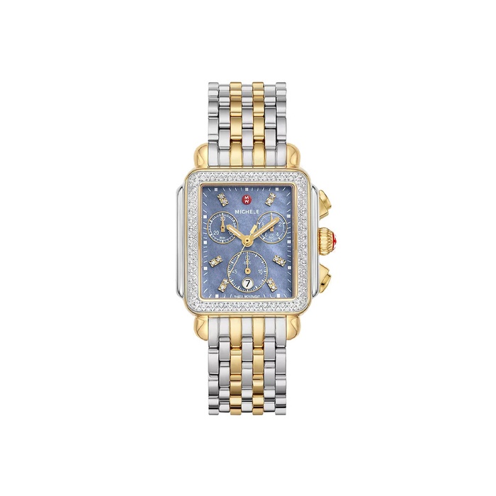 Michele Deco Two-Tone 18K Gold-Plated Diamond Watch Michele Deco Two-Tone 18k Gold-Plated Watch MWW06E000145 main image 4