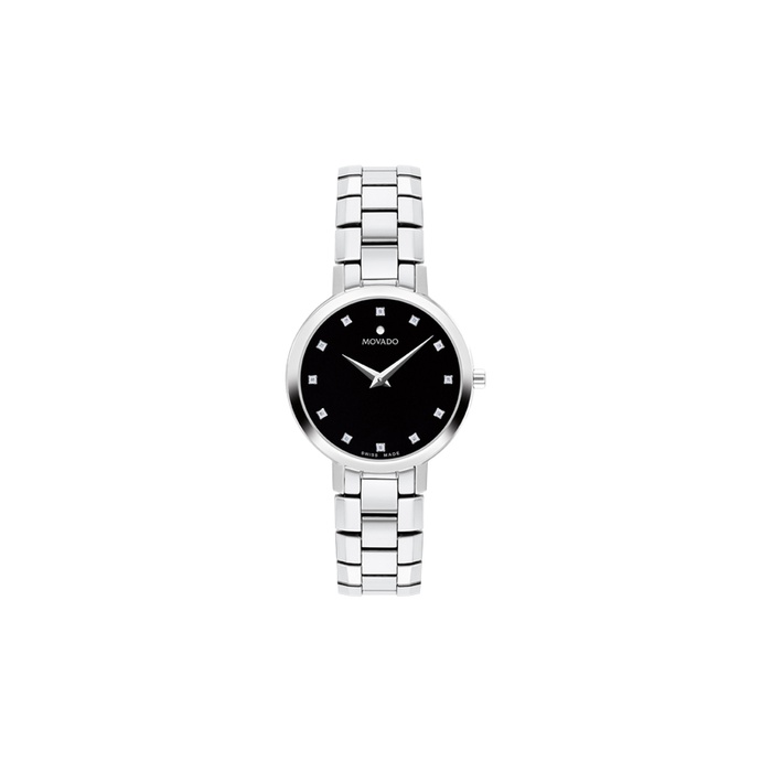 Womens Movado Diamond Watch with upgraded ss band Movado Faceto Diamond Women main image 4
