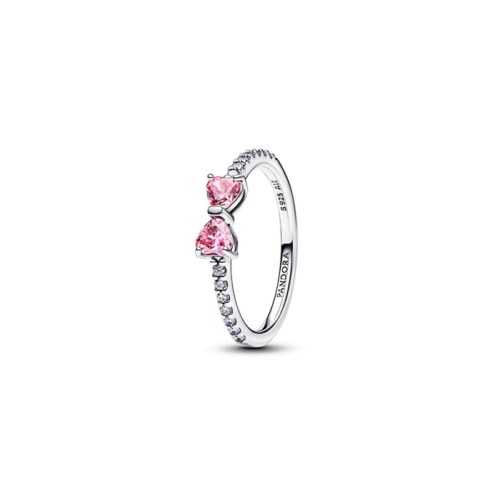 Pandora Sparkling Pink Bow Ring 193510C01-48