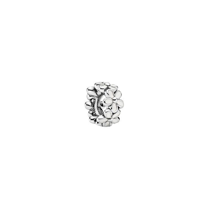 Pandora White Daisy Flower Spacer Charm 791495EN12