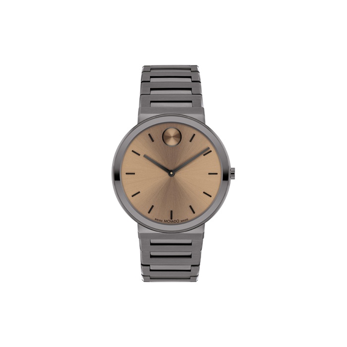 Movado BOLD Horizon Men's Gunmetal 40mm Clay Dial Watch