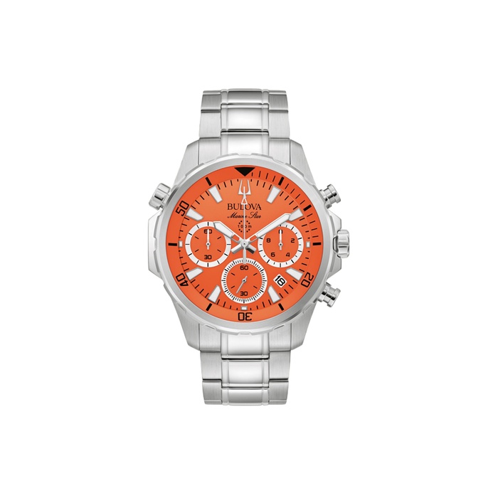 Bulova Men's Marine Star Orange Chronograph Watch