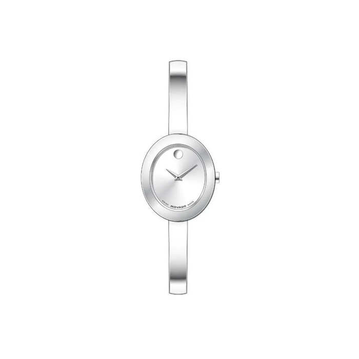 Movado Ladies' Mother of Pearl Oval Museum Bangle Watch 0608070