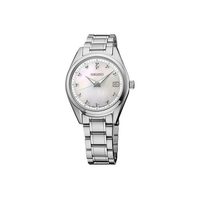 Seiko Diamonds Ladies' Mother of Pearl Quartz Watch SUR579
