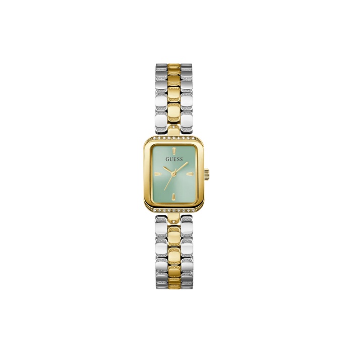 Guess Ladies' Isla 22mm Two Tone Green Dial Watch GW0865L4
