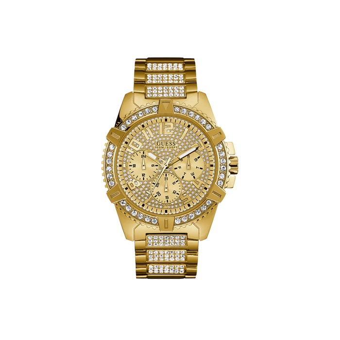 GUESS 腕時計 ゴールド ウォッチ U0799G4 GUESS Mens Silver Tone/Gold Tone Multi-function Watch