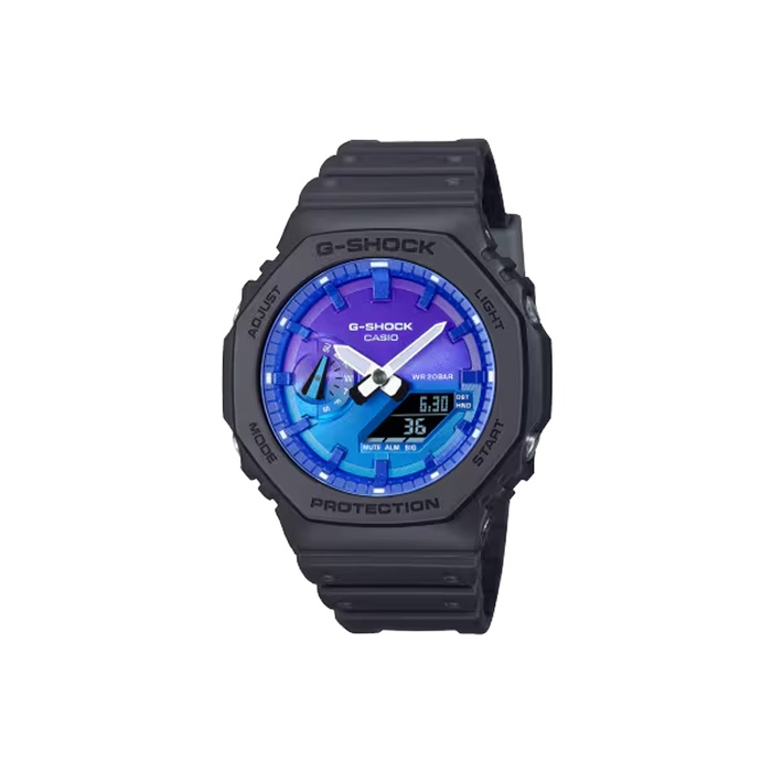G-Shock Analog Digital 2100 Series Blue Flame Dial Watch