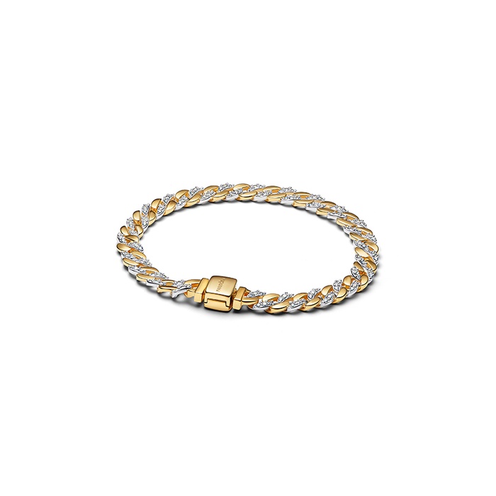 Pandora Two-Tone Silver and Gold Pandora Bracelet Watch Elegance in Pandora gold. Two tone Imagine watch goes with  main image 3