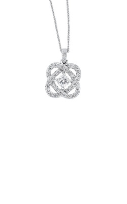 Albert`s 14k White Gold 1/4ctw Diamond Necklace PD10454-4WF thumbnail 1