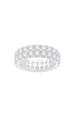 Albert's 14k White Gold 2.96ctw Double Row Eternity Band