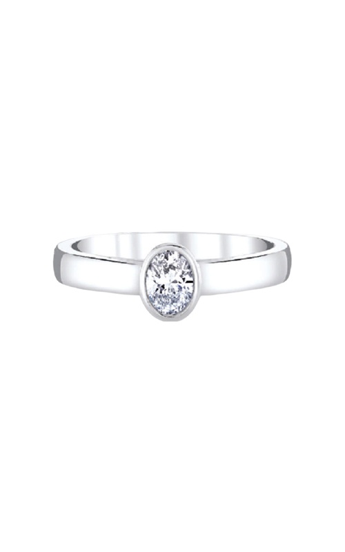 Albert's Sterling Silver .33ctw Oval Lab Grown Diamond Promise Ring RM12880-SSLG-7