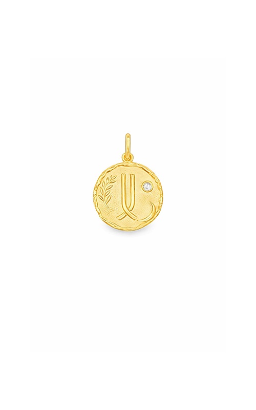 Ashley Lauren 14k Yellow Gold Inner Guidance Diamond Medallion GUIDANCE-MEDALLION