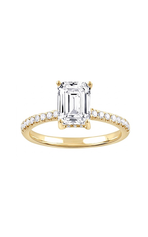 Albert's 14k Yellow Gold 1.51ct Center E VS1 and .28ctw Round Lab Grown Diamond Engagement Ring LGDTXR03311A-GY63