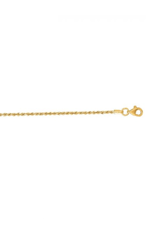 Albert's 10k Yellow Gold 16'' 1.6mm Diamond Cut Rope Chain 012ROY-16