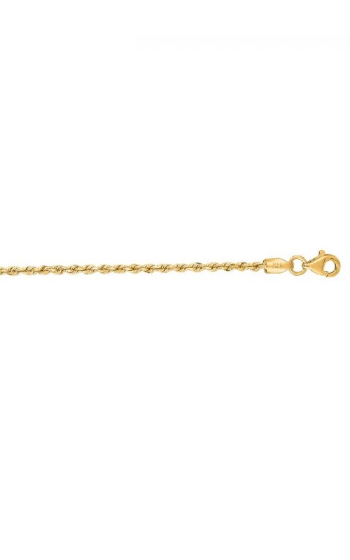 Albert's 10k Yellow Gold 18'' 1.8mm Diamond Cut Rope Chain 014ROY-18