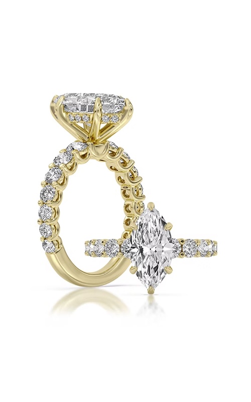 Centurion 14k Yellow Gold 3.00ct F VS1 Marquise Center 1.48ctw Round Lab Grown Diamond Hidden Halo Engagement Ring AMR8184-MQ-H3C-YLG14-7