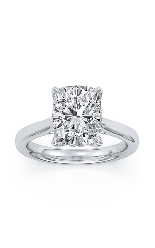 Centurion 14k White Gold 100 Facets 3.02ct F VS2 Elongated Cushion Lab Grown Diamond Solitaire Engagement Ring RG071151-ECU-H3C-WLG14-7
