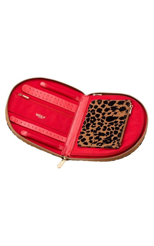 Wolf Savanna Leopard Print Jewelry Portfolio 395012