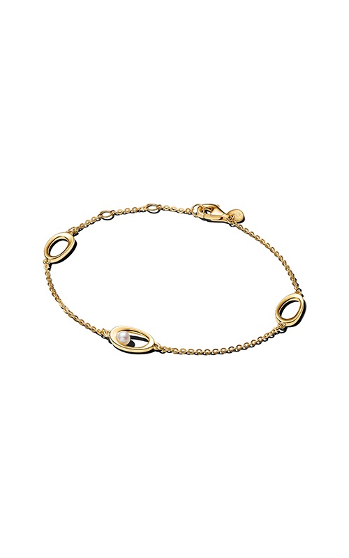 Pandora Organically Shaped Oval & Treated Freshwater Cultured Pearl Bracelet 564677C01-16