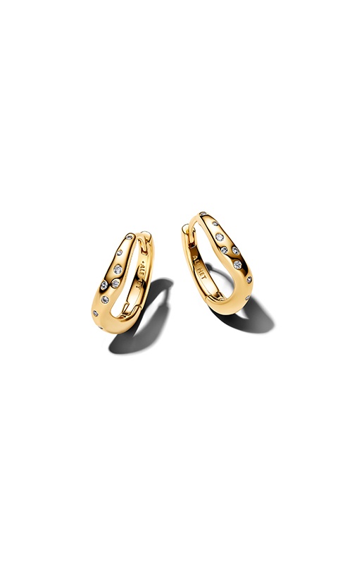 Pandora Organically Shaped Stone-Set Hoop Earrings 264663C01