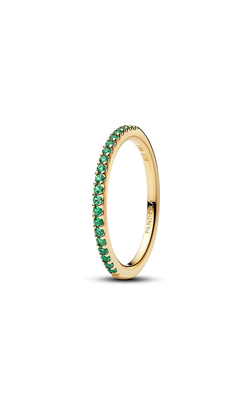 Pandora Sparkling Green Half-Eternity Band Ring 162999C03-48