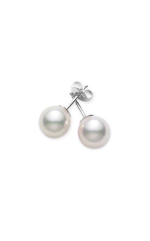 ピアス　No.5278 Mikimoto 18k White Gold 7.5-8mm Akoya A+ Pearl Stud Earrings PES 752 W