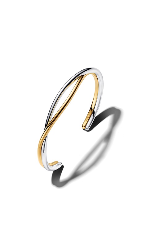 Pandora Entwined Two-Tone Open Bangle