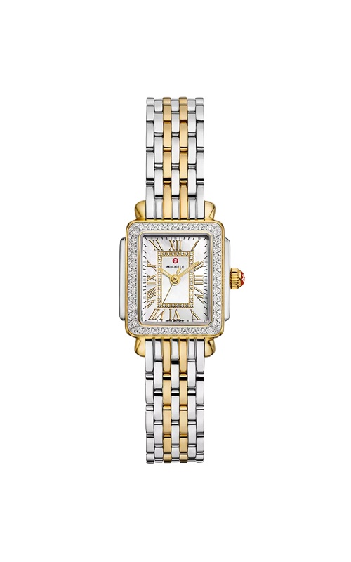 Michele Deco Madison Mini Diamond Two-Tone 18K Gold-Plated Watch MWW06D000172