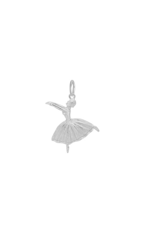 Rembrandt Sterling Silver Ballet Dancer With Skirt Charm 0190