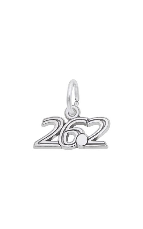 Rembrandt Sterling Silver Number Twenty Five Scalloped Disc Charm