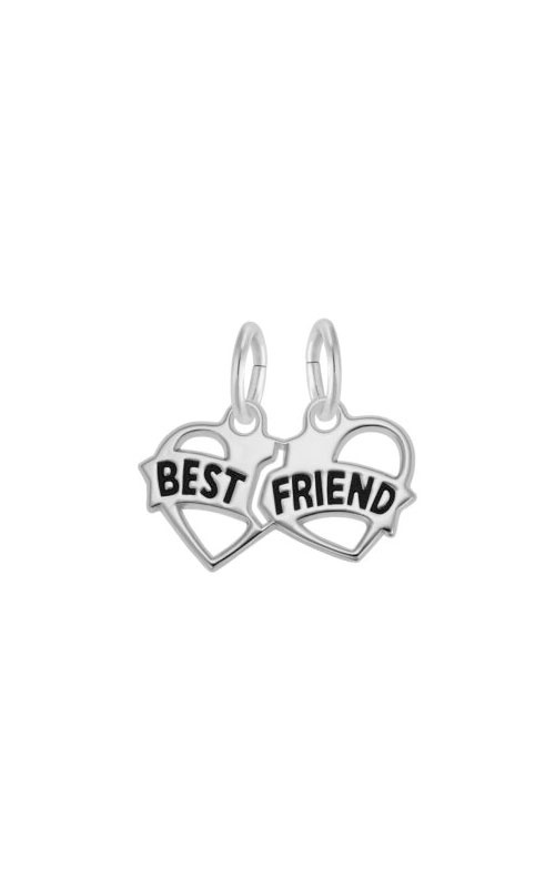 Rembrandt Sterling Silver Best Friends Hearts Charm 6596-000
