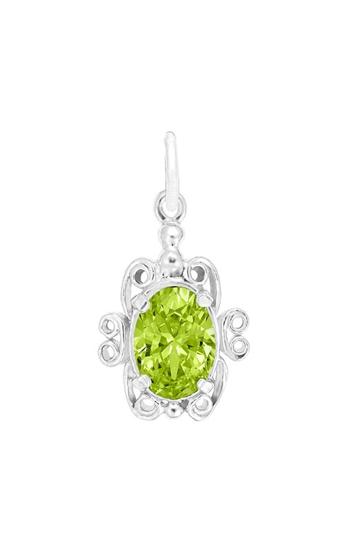 Rembrandt Sterling Silver Filigree August Birthstone Charm 4764-008