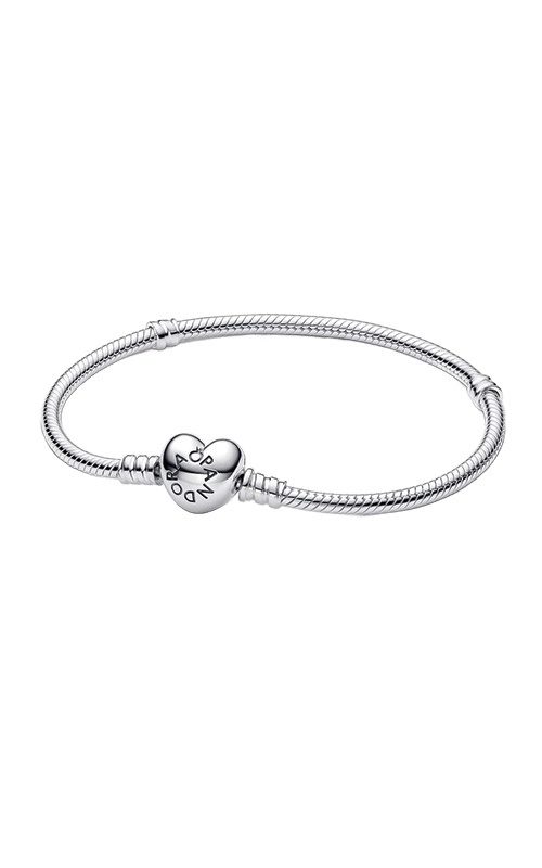 Pandora Heart Clasp Snake Chain Bracelet 568707C00-17
